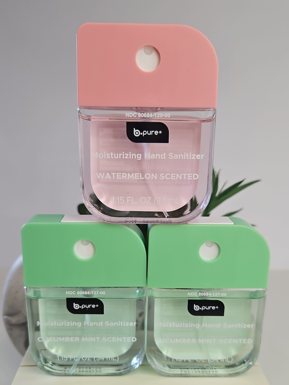 B.pure Moisturizing Hand Sanitizer Cucumber & Watermelon Scent 3 PC